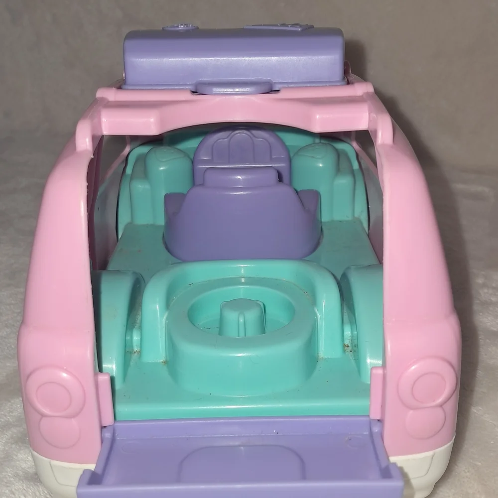 Fisher-Price Pink Play SUV Toy Car with Purple Accents - Picture 4 of 5